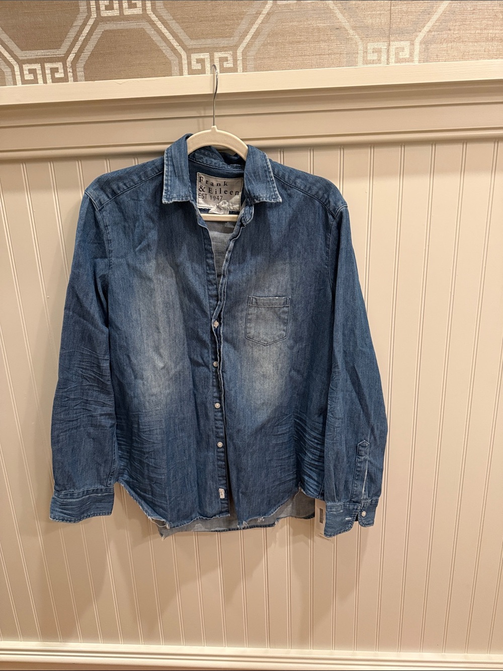 Frank & Eileen Blue Denim Button-Up Shirt